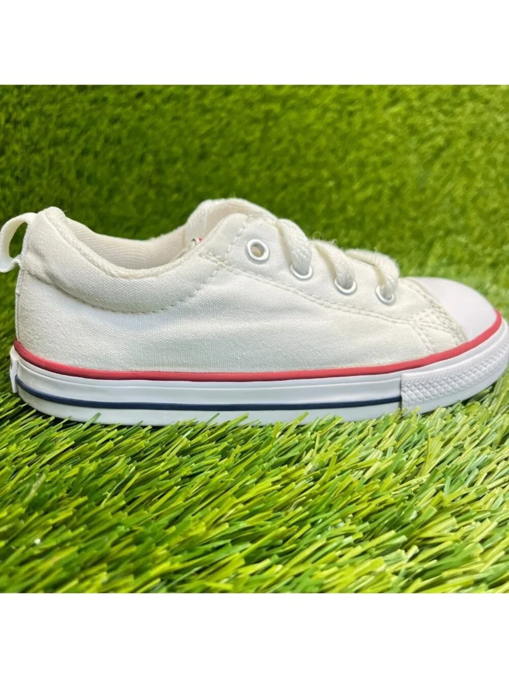 Converse Chuck Taylor All Star Street Boys Size 10C White Athletic Shoes Sneaker